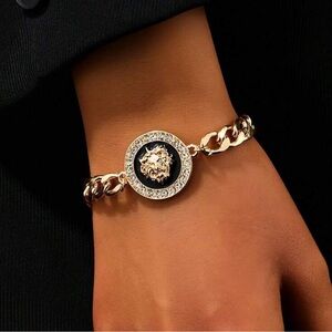 ✨Lion Head Diamond 14k Bracket